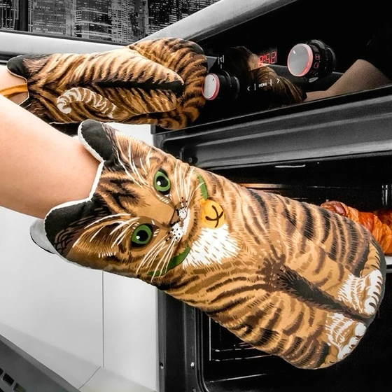 Kuhinjske rokavice mačka