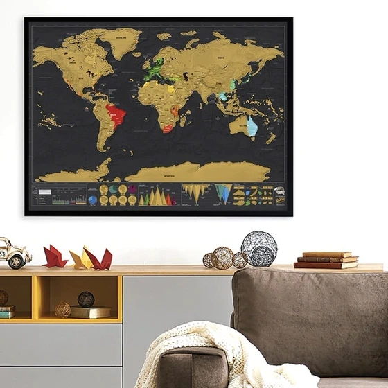 Brisalni zemljevid sveta Deluxe